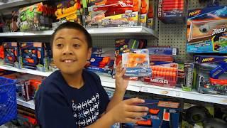 TOYSRUS Shopping For NERF Guns  Jason Buys 11 Nerf Pistols To Expand His Arsenal