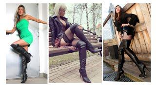 fabulous and stunning long shoesLatex over knee leather boots #longboots #leatherboots