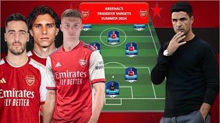 NEW ARSENAL PERFECT LINEUP FT TRANSFER TARGET SUMMER 2024  BEST PREDICTED STARTING XI FOR 202425