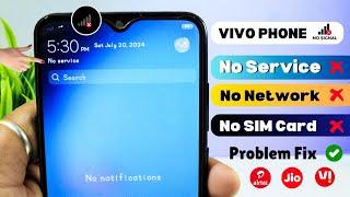 Solved Vivo Phone Mobile NO SERVICE And No Network Problem 2024  How to fix No Service Sim Card