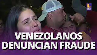 Venezolanos en Perú reaccionaron a los resultados de las elecciones Nos rompe el corazón