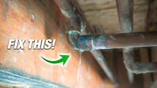 How To Fix ANY Pipe Leak 2 BEST Ways For DIY Plumbing