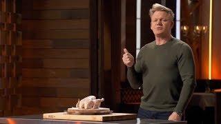 Gordon Ramsay Carves a Chicken Blindfolded  Masterchef