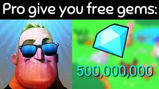 Pro give you free gems in Pet Simulator X