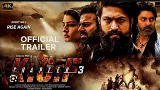 Kgf Chapter 3 official trailer ROCKY RISE AGAIN   Yash  Srinidhi  Raveena   Prabhash