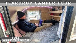 DIY Teardrop Camper FULL tour
