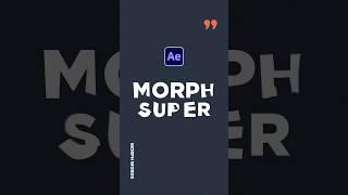 Morph Words Into Other Words Transition in After Effects #tutorial