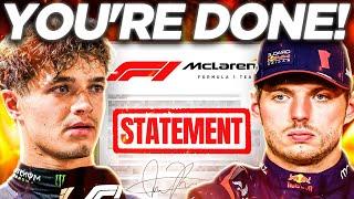 Norris’ EXPLOSIVE Statement on Red Bull & Verstappen LEAVES Fans SPEECHLESS