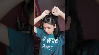 easy ponytail hairstyle #hairstyle #hair #viral #cutehairstyles #ponytail