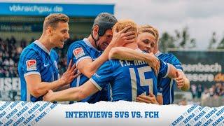 Interviews nach dem Spiel gegen den SV Sandhausen  2. Bundesliga