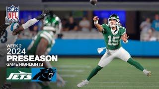 New York Jets vs. Carolina Panthers  2024 Preseason Week 2 Game Highlights