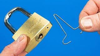 1 Easy Way Open a Lock NEW Insane Way to Open Any Lock Without a Key