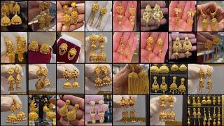 300+latest Bridal Gold Earrings designs Most beautiful Gold Earrings designs New Earrings Design