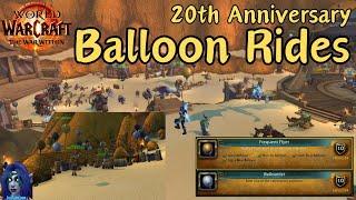 Balloonist & Frequent Flyer Achievements WoW 20th Anniversary