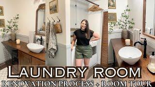 MAJOR LAUNDRY ROOM MAKEOVERLAUNDRY ROOM TOUR + DECORATING IDEASHOME RENOVATIONS ON A BUDGET 2024