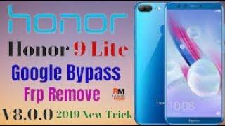 Honor 9 Lite LLD-AL10 Frp bypass Android 9.0 Remove unlock google account lock without Pc new secu