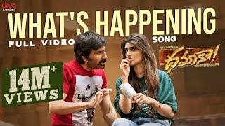 Whats Happening  - Video Song  Dhamaka  Ravi Teja  Bheems Ceciroleo  Thrinadha Rao Nakkina