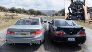 Acura RSX Type S & BMW M5 - Forza Horizon 5  Logitech g29 gameplay