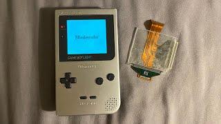 how to put a Gameboy pocket screen in a Gameboy light