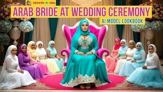 Plus Size Arab Bride A Fashion Photoshoot Lookbook  #ArabWedding #FashionLookbook #BridalFashion