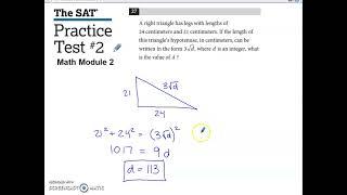 SAT Practice Test #2 Math Module 2 Problem #27