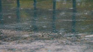 Raining On Street Pavement Sounds For Sleeping Relaxing  Water Drops Heavy Downpour Ambience