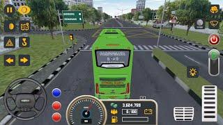 Mobile Bus Simulator Bus Driving Game - Green Bus Passanger Transport Jakarta - Android Gameplay 3D