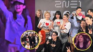 Jennie Babymonster Bigbang iKon Winner and YG cute reactions at 2NE1 concert