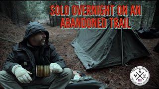 Winter Solo Overnight On An Abandoned Trail - Testing New Survival  Bugout Gear MRE Review & More