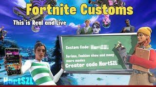 FORTNITE CUSTOMS LIVE  SCRIMS  FASHION SHOWS  SIMON SAYS  HIDE AND SEEK