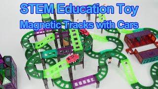 DIY Magnetic Track with Power Race Car  EalingKids STEM Toys