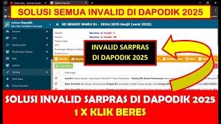 SOLUSI INVALID SARPRAS DI DAPODIK 2025