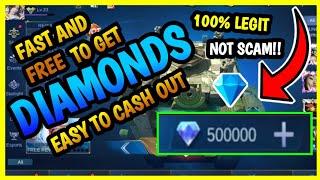 FAST TO GET DIAMONDS LEGIT 100% AND EASY TO CASH OUT  MOBILE LEGENDS