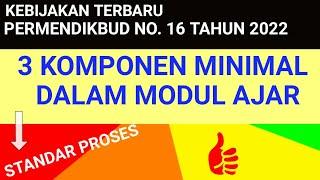 3 Komponen Minimal Dalam Modul Ajar