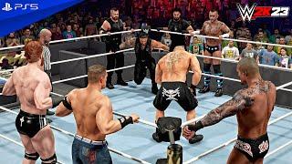 WWE 2K23 - The Shield vs. John Cena Brock Lesnar Randy Orton & Sheamus - Elimination Match  4K