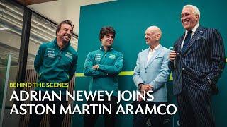 Behind the Scenes Adrian Newey Joins Aston Martin Aramco