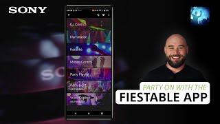 Sony  Party on with the Fiestable App