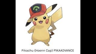 Pikachu Hoenn Cap