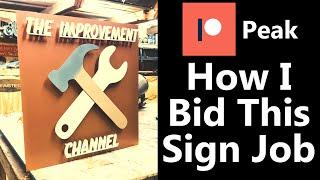 Bid Breakdown HOW I BID A SIGN JOB Normally Patreon Exclusive