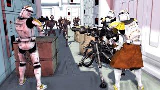 Clone Ship Boarded by Commando Droids - Men of War Star Wars Mod Battle Simulator