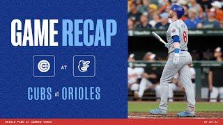 Game Highlights Cubs Offense Ignites in Route Over Baltimore 9-2  7924