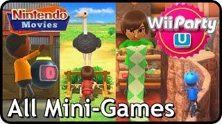 Wii Party U - All Mini Games 2 Players Master Difficulty