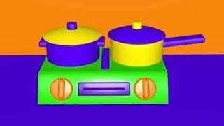 Toy stove cooking alphabet soup pasta learning animation video for kids