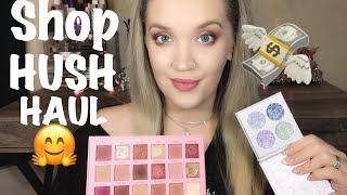 SHOP HUSH HAUL MAKEUP   FIRST IMPRESSION  TRY-ON