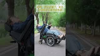 A reclining electric standing wheelchair enable you to move freely #wheelchair #standingwheelchair