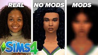 Black Women Create Themselves In The Sims No Mods vs. Mods ft. EbonixSims