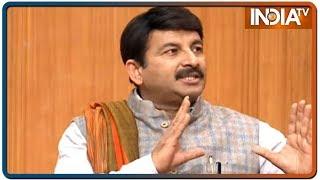 Manoj Tiwari in Aap Ki Adalat Delhi Jal Board is suffering loss of Rs 800 crore