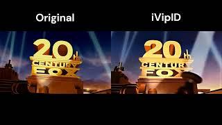 20th Century Fox logo comparison Original and iVipID