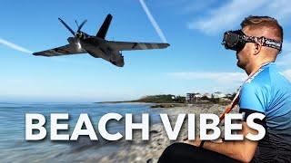 4K FPV fixed wing beach relax  no ads in a middle