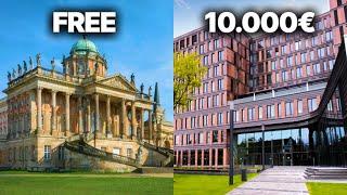 Exposed Private vs. Public University in Germany